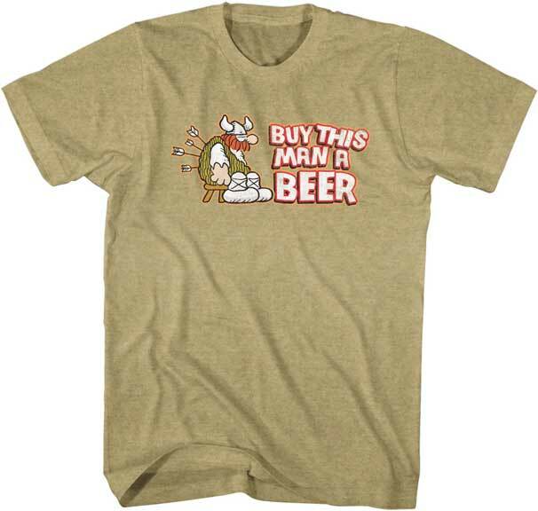 Hagar The Horrible Viking Buy This Man A Beer 1970 Comic Strip Men T Shirt XXXL