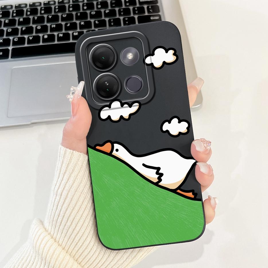 For Infinix Smart 7 HD Case X6516 Cute Funny Cartoon Cover Soft TPU Phone Case For Infinix Smart 7 Plus Smart7 X6515 Fundas Capa