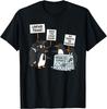Penguins Protest Against Tariffs Funny Penguin Tariff T-Shirt
