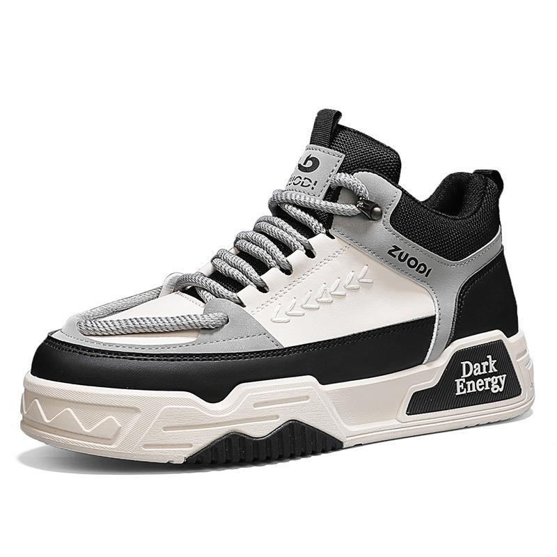 

Board shoes autumn new shoes high top thick baseplate shoes men s breathable sports shoes trendy personalized casual men s shoes 44