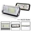 For BMW 3 Series E46 4D 1998-2003 5D Touring 1998-2005 2PCS 18LED Number License Plate Light Lamp Cold White CANBUS Car No Error