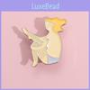 Creative Cartoon Girl Brooch Featuring Cute Yellow Hair And Fluffy Legs For Fun Fashion Accessories