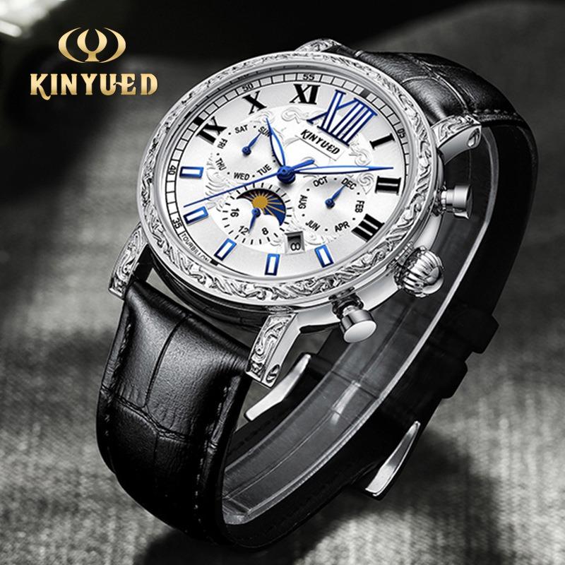 KINYUED hollow tourbillon automatic mechanical watch big-name wind men's watch popular mechanical watch male generation