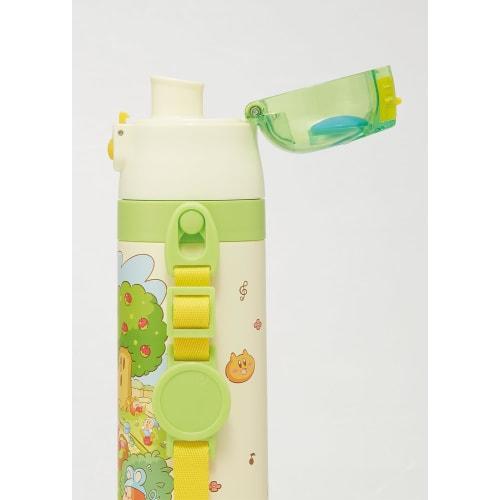 Skater Children's Water Bottle, 470ml, Kirby Star Design, Perfect for Picnics, Boys, Insulated, Stainless Steel, Lightweight, Sports Bottle, Kids' Wat