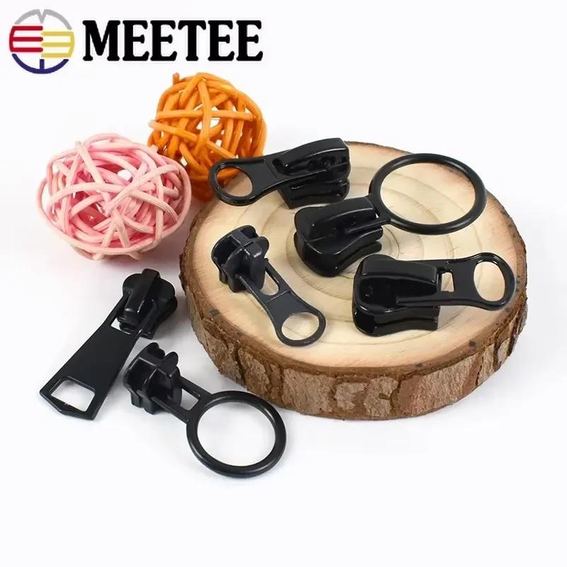 5/10Pcs 3# 5# 8# 10# 15# Zipper Sliders for Resin Zips Tape Replaceable Zippers Head Puller Jacket Coats Zip Repair Sewing Craft