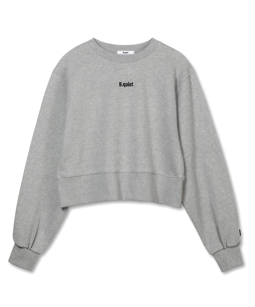 Bikwaieos Cropped Sweatshirt_Melange Gray