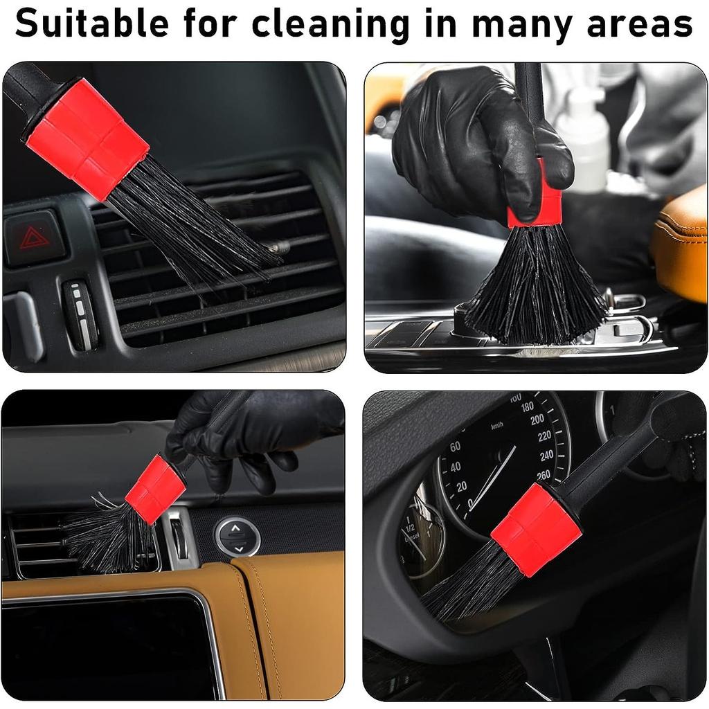 5-teiliges Auto-Reinigungsbürsten-Set, Auto-Innenreinigungsbürste, Autopflegebürsten-Set, Reinigungsbürsten-Set, Auto-Reinigungsbürsten-Set zum Reinigen von Rädern, Motoren