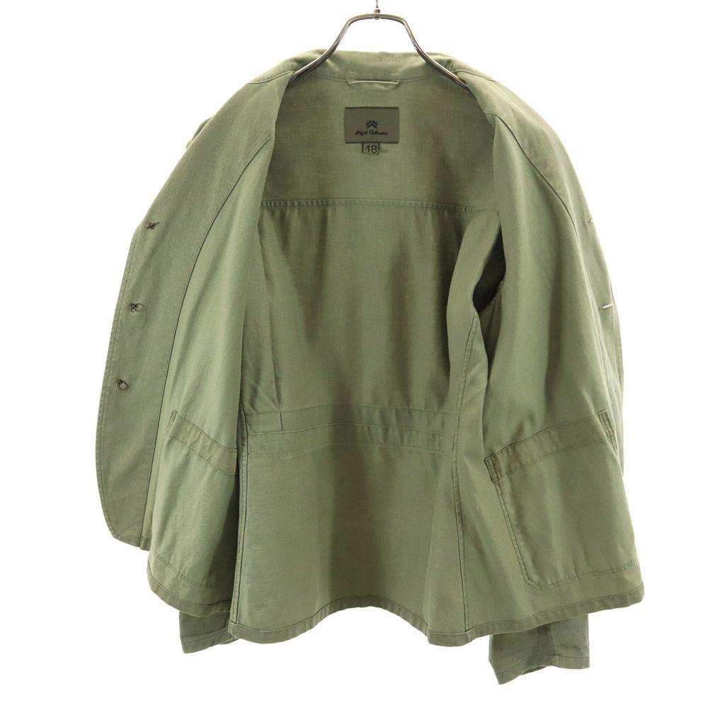 Nigel Cabourn Made In Japan Linen Blend Cotton Tailored Jacket 48 Khaki Men's Used
