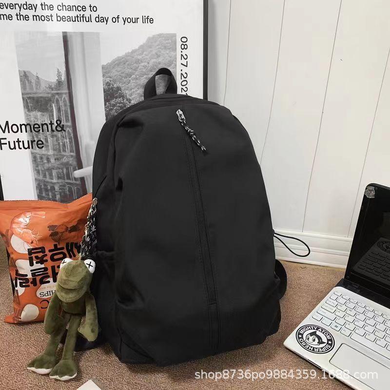Schoolbag new backpack trendy fashion large capacity schoolbag college students casual simple lightweight travel backpack men
