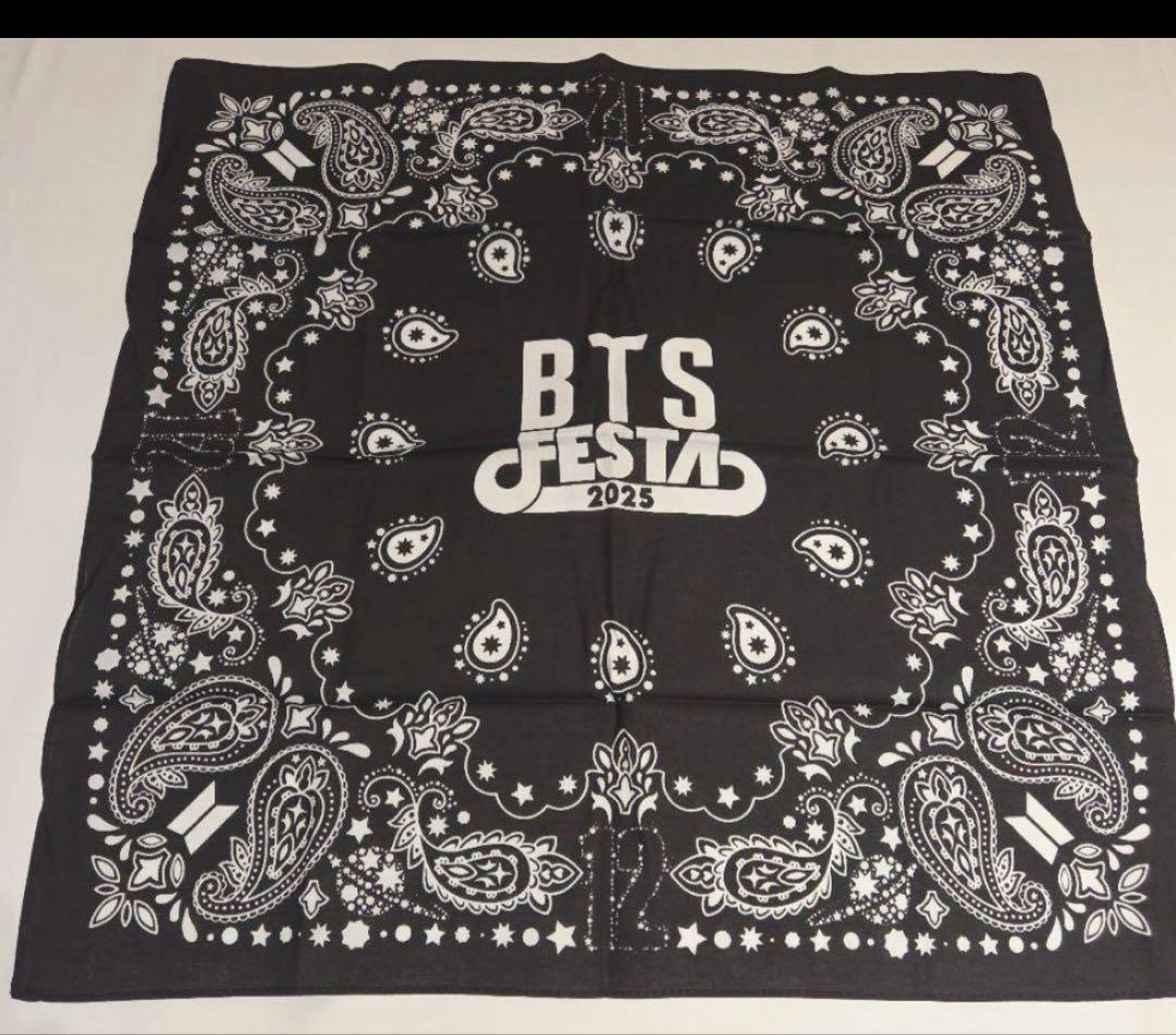 

[USED] BTS 2025 FESTA ARMY ZONE Bonus Bandana