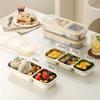 304Stainless Steel Bento Box Set with Lid Fat Reduction,Calorie Scale, for Fitness Meal Preparation Office Light Food Camping Cold Storage