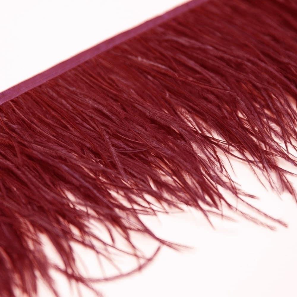 Feder1M Natürliche Flauschige Straußenfederborte Weiß Schwarz Straußenfeder für DIY Bastelband Brautkleid Nähen Kleidung Dekoration 8-10cm