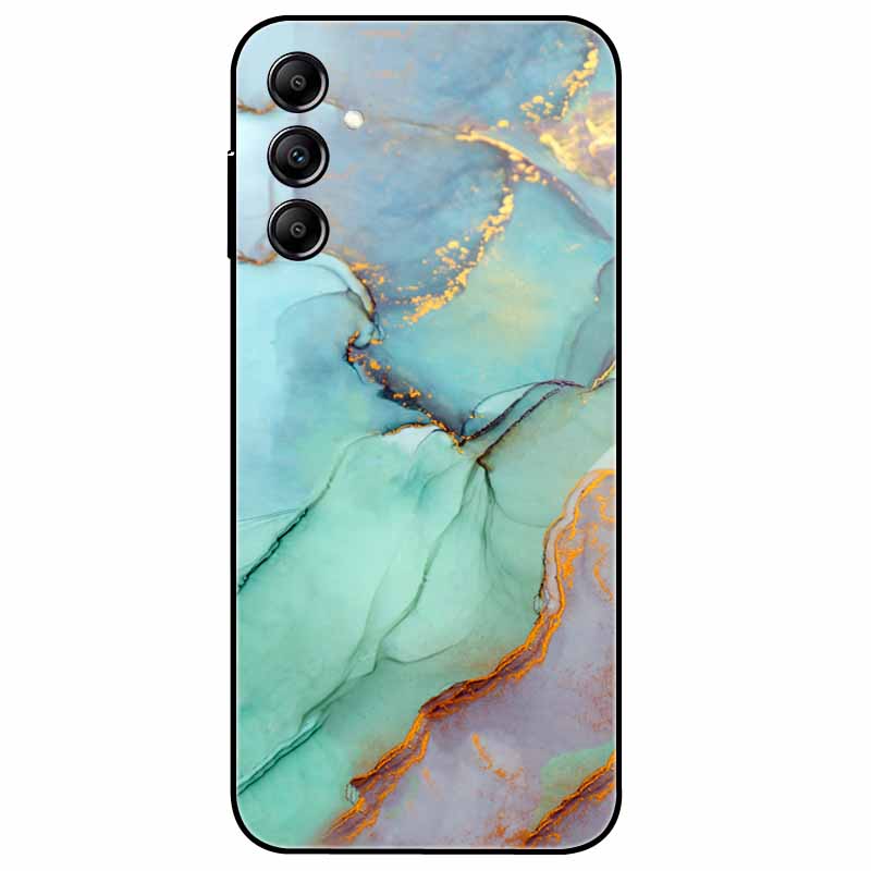 Hülle Für Samsung Galaxy A54 5G A34 A24 S23 Hülle Blume Marmor TPU Weiche Silikonhülle für GalaxyA54 A 34 Bemalte Handyhüllen