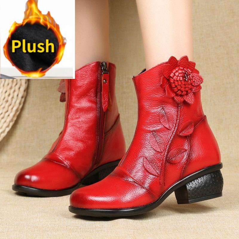 

Женские ботильоны на платформе с низким каблуком, обувь из натуральной кожи, сексуальные женские мотоциклетные ботинки 42