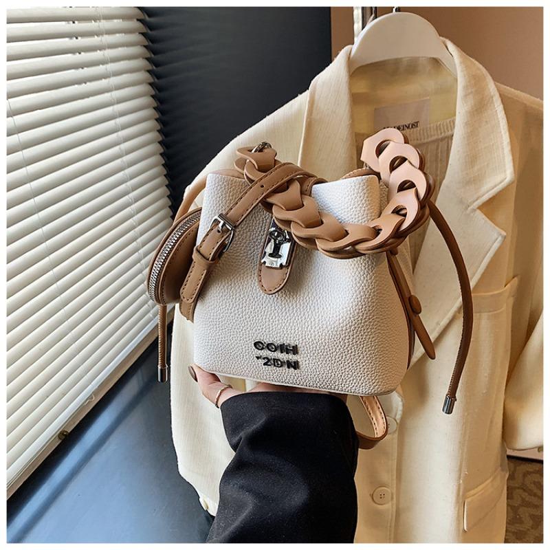 

Niche bags women s new summer shoulder messenger bags are now popular portable bucket bags белый