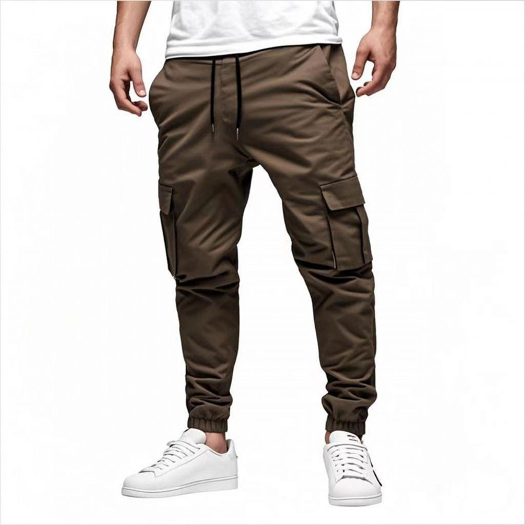 Men's Outdoor Leisure Loose Multiple Pockets Workwear Sports Trousers