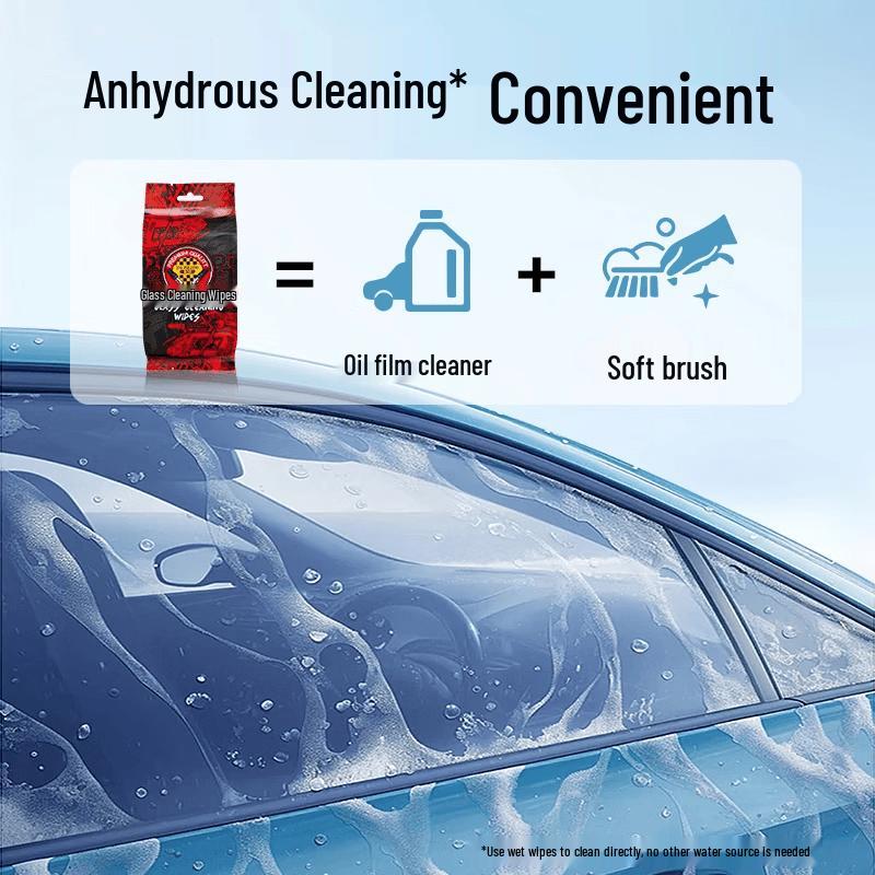 Glass Oil Film Remover Wipes