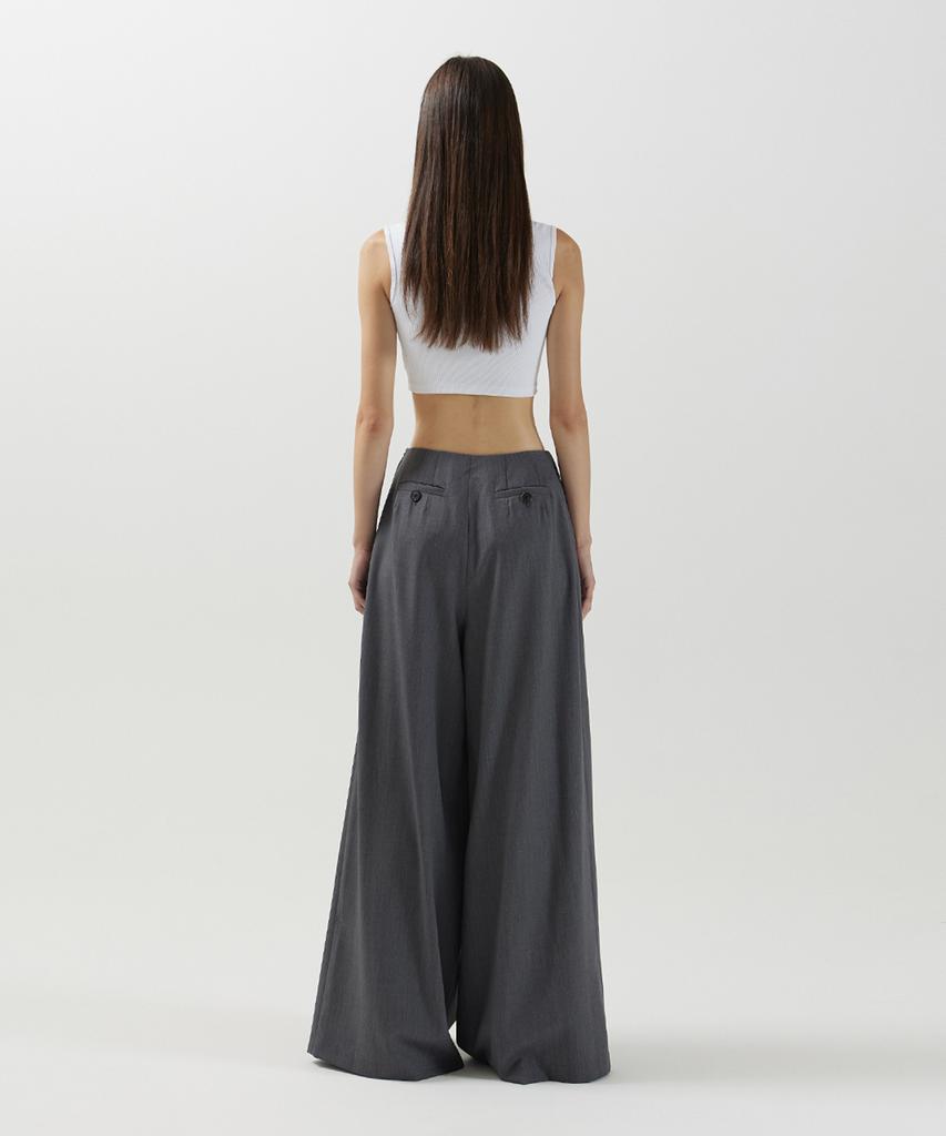 Meuameu Wide Pleated Pants