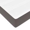 Bed Frame with Mattress Gray 120 x 190 cm Fabric