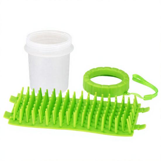 Dog Paw Cleaner Cup Portable Dog Paw Cleaning Tool Silicone Paw Cleaner with Soft Bristles for Medium Large Dogs Travel Park Visit
