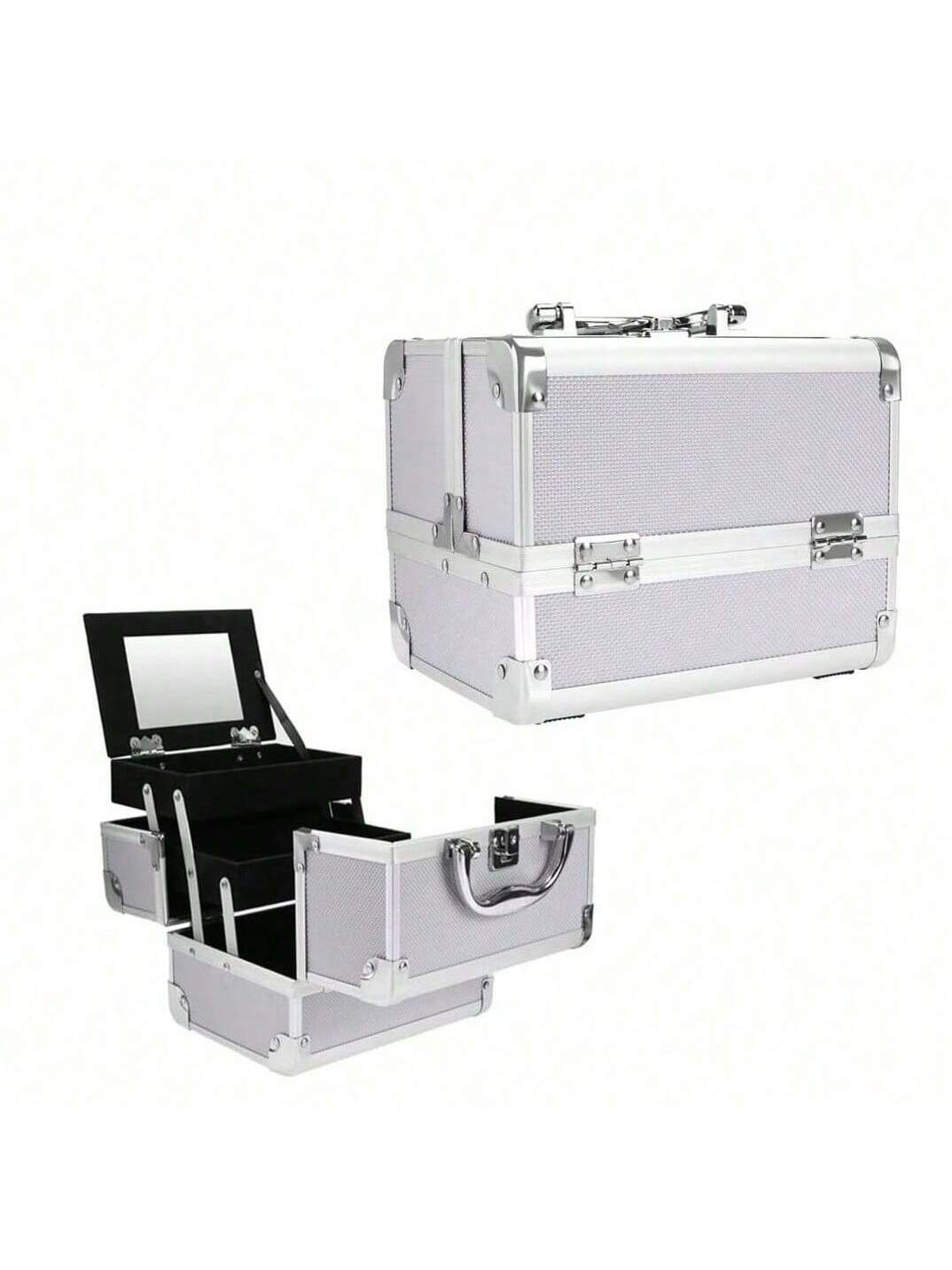 Portable Makeup Case with Lock &