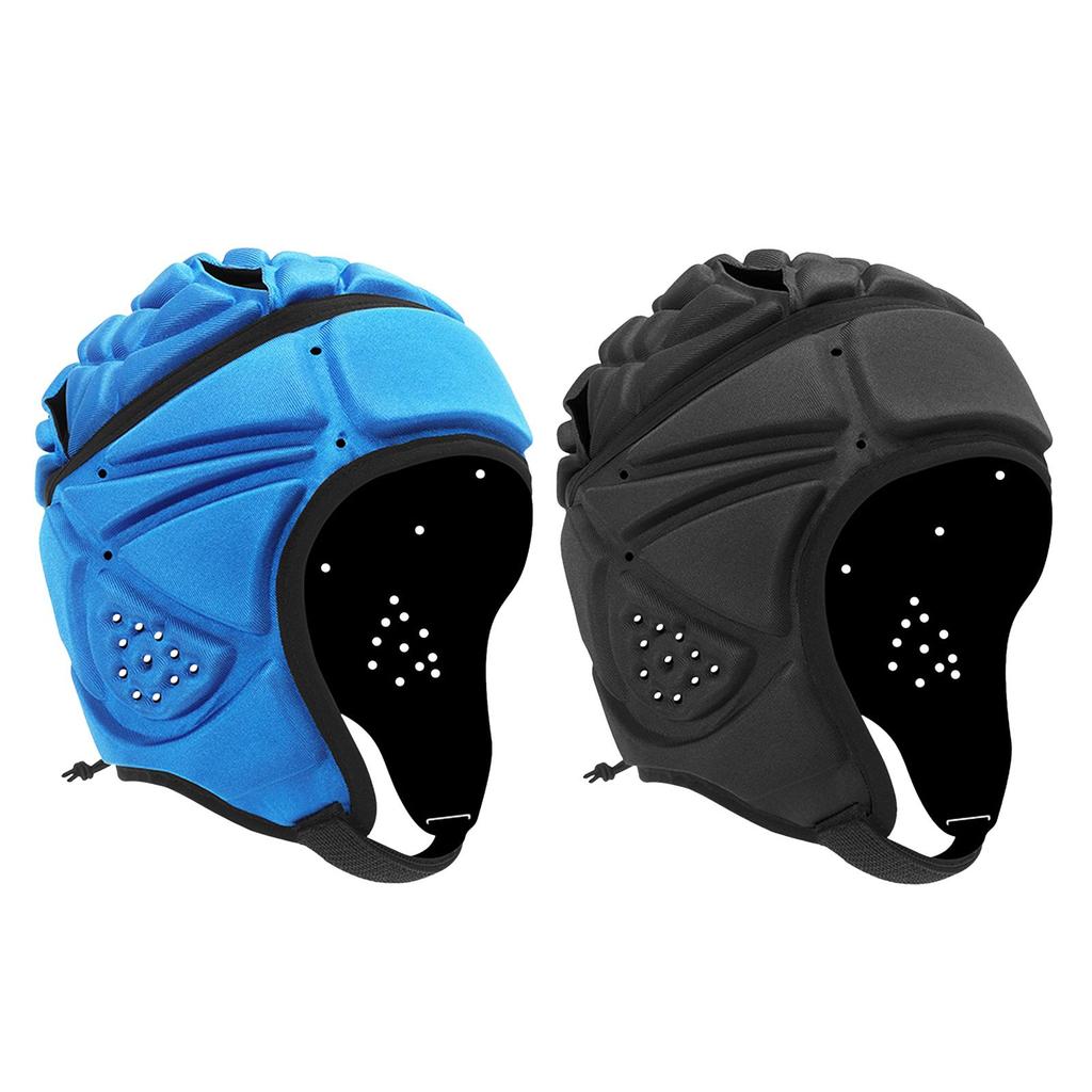 Buy Rugby Soft Padded Headgear Adjustable Soccer Goalie Helmet at affordable prices — free
