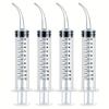 4-piece Set of 0.17 Oz Plastic Syringes for Dispensing Liquid Samples, Precise Dosing, Unscented,