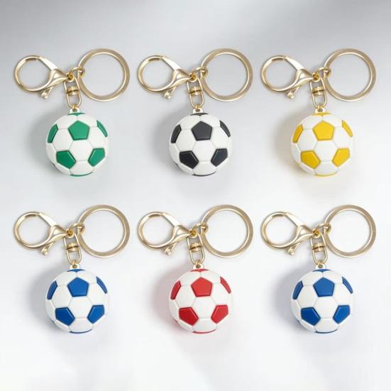 Keychain Pendant, Football Design Key Ring with Lobster Clasp, Thickened Metal Keychain for Backpack Bag Handbag