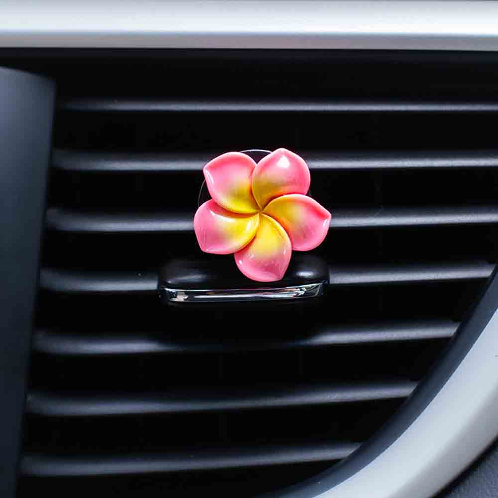 New Frangipani Small Daisy Car Air Outlet Perfume Clip Car Aromatherapy Clip Small Flower Decoration