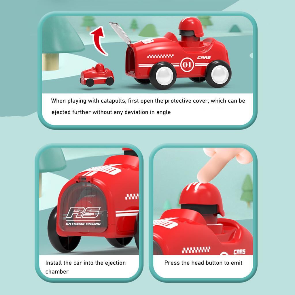 Children's Little Yellow Duck Ejection Inertia Car Children's Baby Puzzle Boys and Girls Toy Car