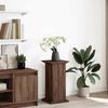 VidaXL Pedestal with Storage Brown Oak Engineered Wood, Display Case, Display Stand, Presentation Shelf, Stand 854622