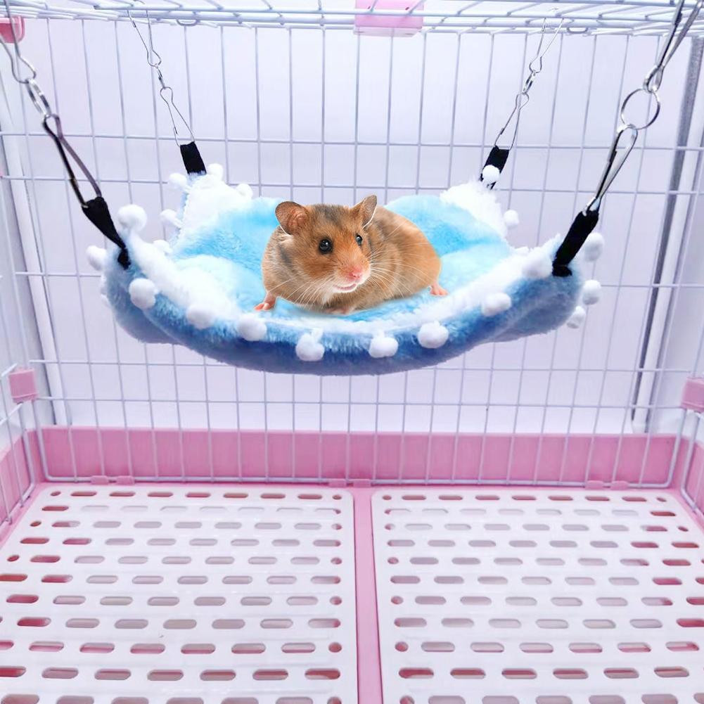 Pet Plush Hammock KEEP Warm Ing Sleeping Bed for Hamster Sugar Glider