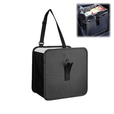 Foldable Hanging Car Trash Can Large Capacity Waterproof Bag Leakproof Trash Can Storage Bag Auto Storage Organizer with Handle