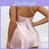 Lingerie Slip Dress With Vneck Sleeveless Ice Silk For Relaxing Home Wear