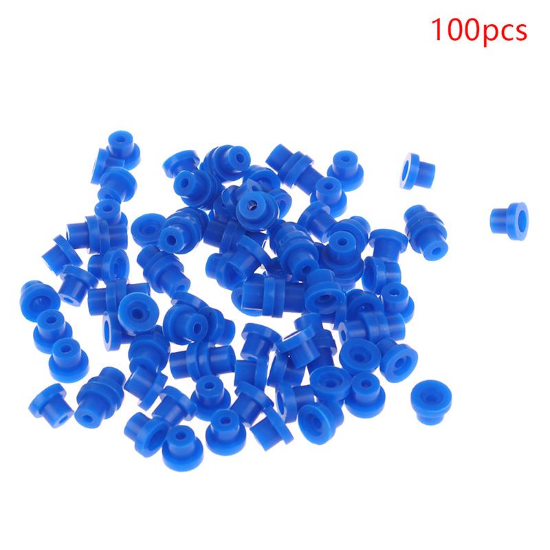 100pcs Tattoo Grommet Professional PBR Soft Tattoo Needle Grommets Tattoo Needle Cap Accessories For Tattoo Machine 6 Colors