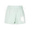 Moncler SS23 Logo Print Elastic Waist Straight Leg Shorts Women shorts Green I10938H00019899TR80B