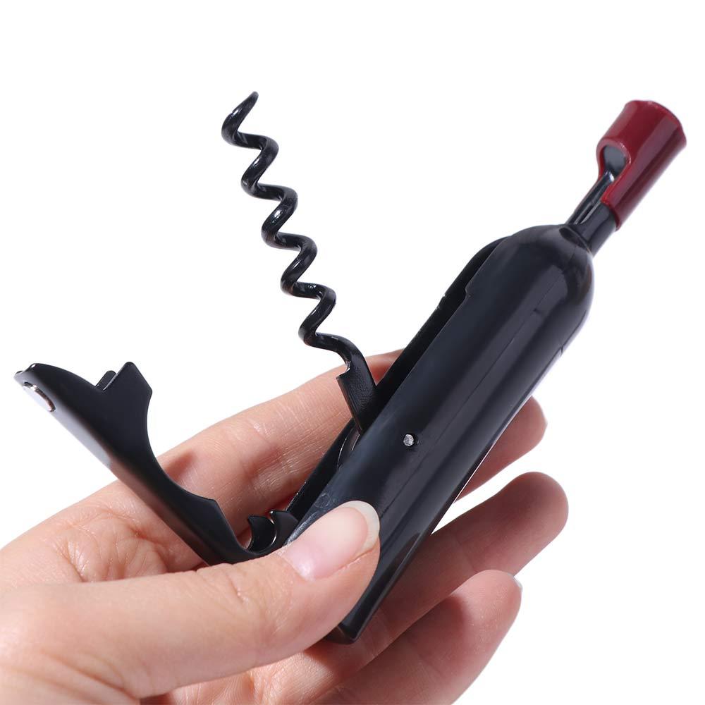 Magnetic Bottle Opener Plastic Champagne Corkscrew Creative Foldable Corkscrew  Gifts