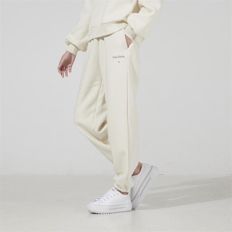 Puma Sportliche lässige lange Hose mit Bündchen Damenunterteile Off-White 534399-73