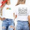 Big Fan of Human Rights Shirt Gift for Liberal Graphic T Shirts Women Clothes Vintage Aesthetic Clothes High Quality Cotton Tops
