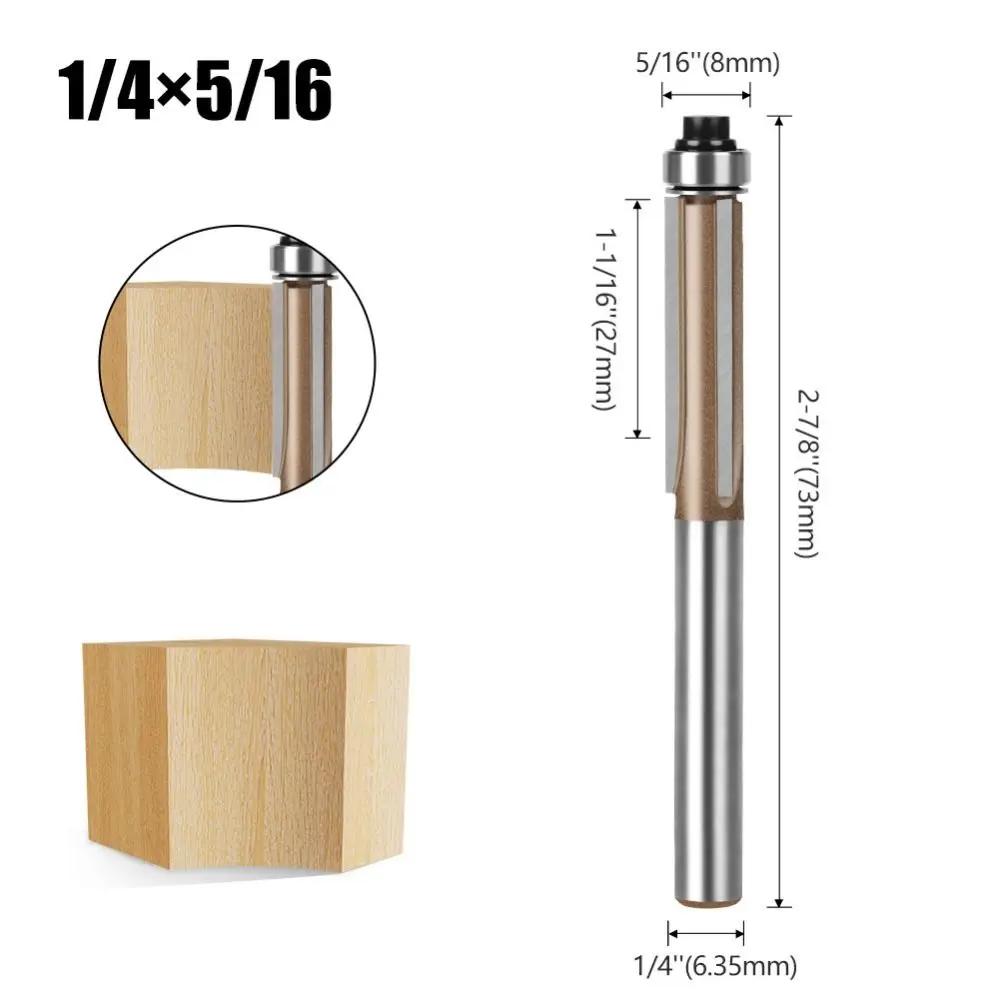 Accessories Universal Flush Trim Bits Professional Top Bearing Flush Trim Router Woodworking Coating Trim Router Bits