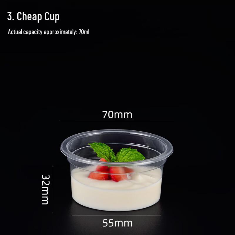 Disposable Dessert Cups, Lids & Spoons