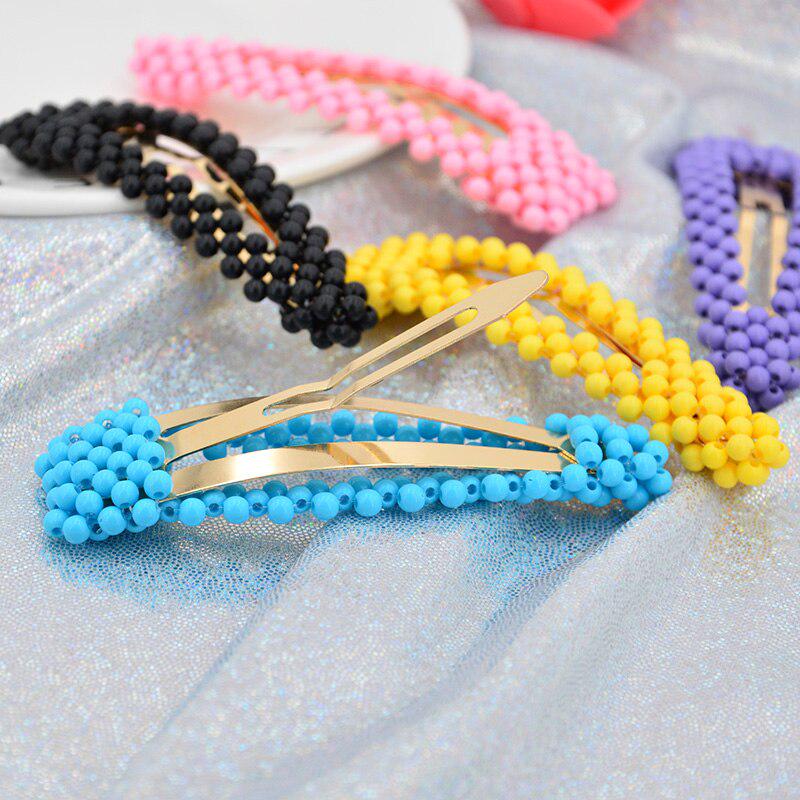 Barevné perleťové sponky do vlasů s kovovým trojúhelníkem 8 cm Čtvercové spony do vlasů Sponky do vlasů Vlasové doplňky