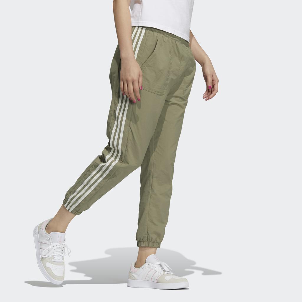 Adidas Neo Casual Elastic Waist Long Pants Sports Pants Women Pants Army-Green H18600