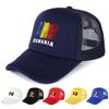RoUnisexia Flag Printed Trucker Hat Adjustable Curved Brim Breathable Vintage Cap Unisex for Street Wear Mountaineering Travelling