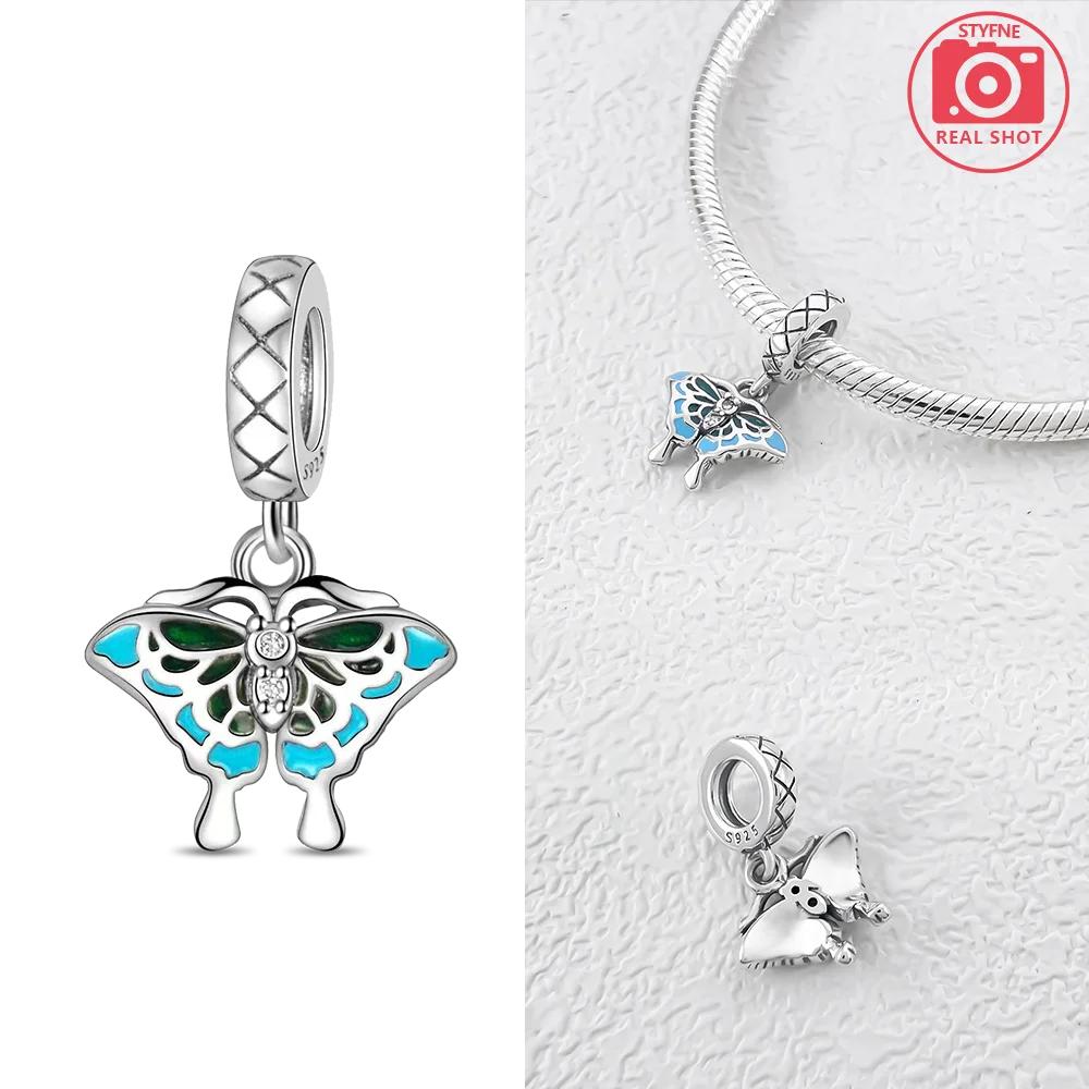 

Изящные кулоны-бабочки, сердца, розы, настоящие шармы, медные бусины, подходят для браслетов, женские украшения, подарки, аксессуар для рукоделия, СделайСам