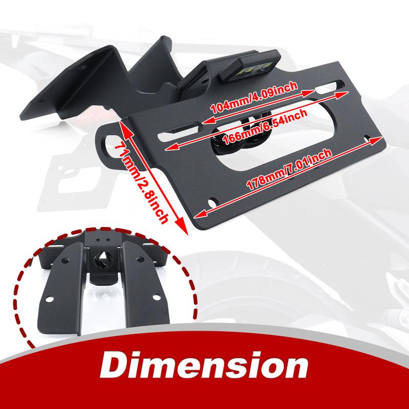 Fit For Honda NC750X 2024 2025 2026 Motorcycle License Plate Holder Rear Tail Tidy Fender Eliminator Bracket Kit