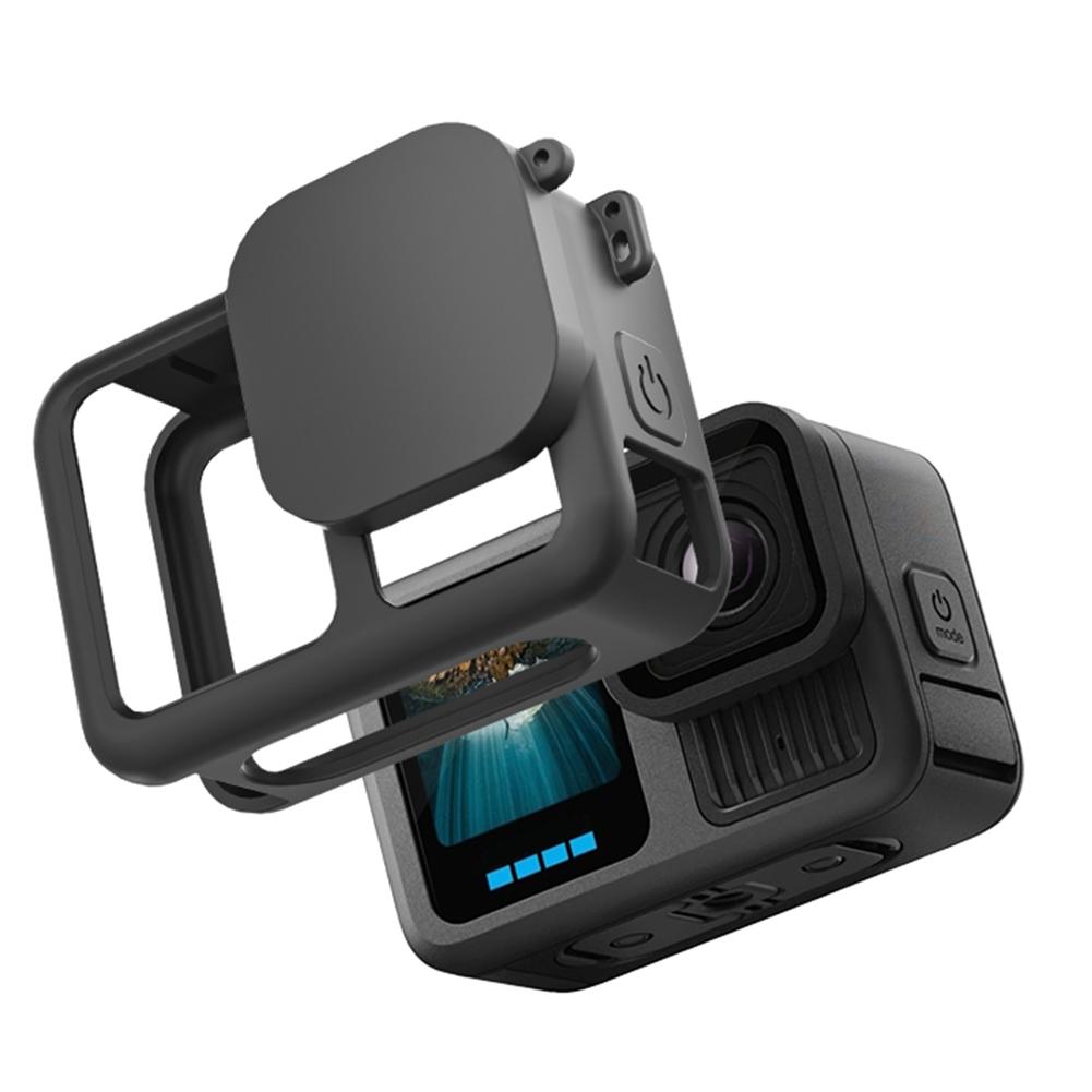 Silikonhülle mit Objektivabdeckung & Lanyard Weiche Hülle Kratzfester Schutzgehäuse Kameraschutz für GoPro 13 Zubehör