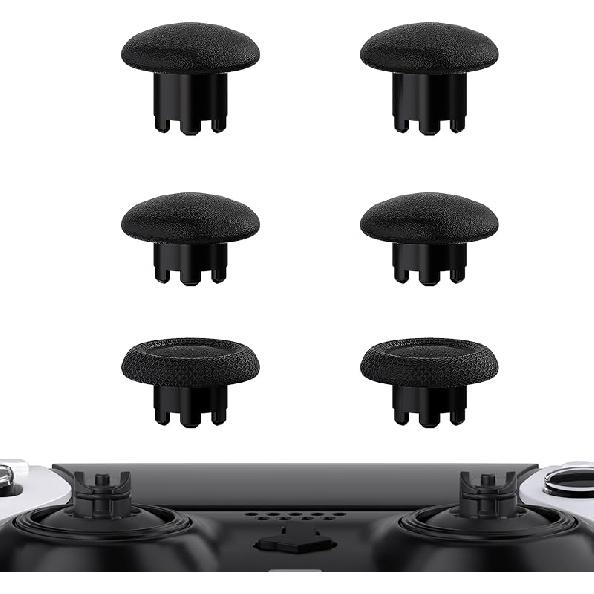 eXtremeRate Carmine Red Replacement Swappable Thumbsticks for PS5 Edge Controller, Custom Interchangeable Analog Stick Joystick Caps for PS5 Edge