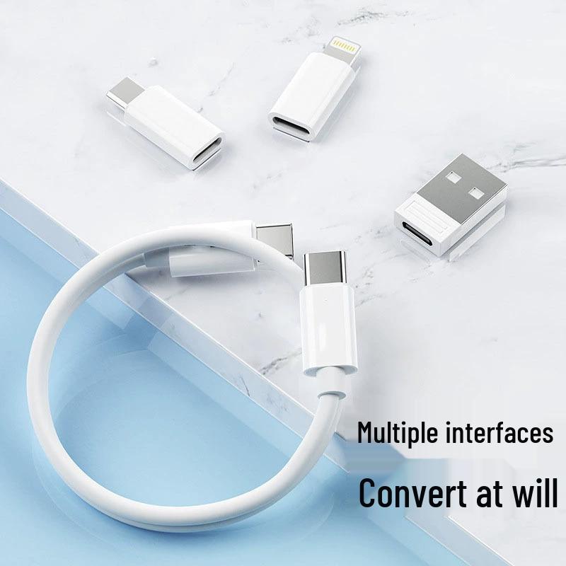 6-in-1 Multifunktionaler 60W Lade- & Datenkabel-Organizer für Apple, Type-C, Android