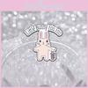Bunny Trendy Pink And Mouse Cartoon Metal Pin Decorative Brooch Stylish Accessory For All